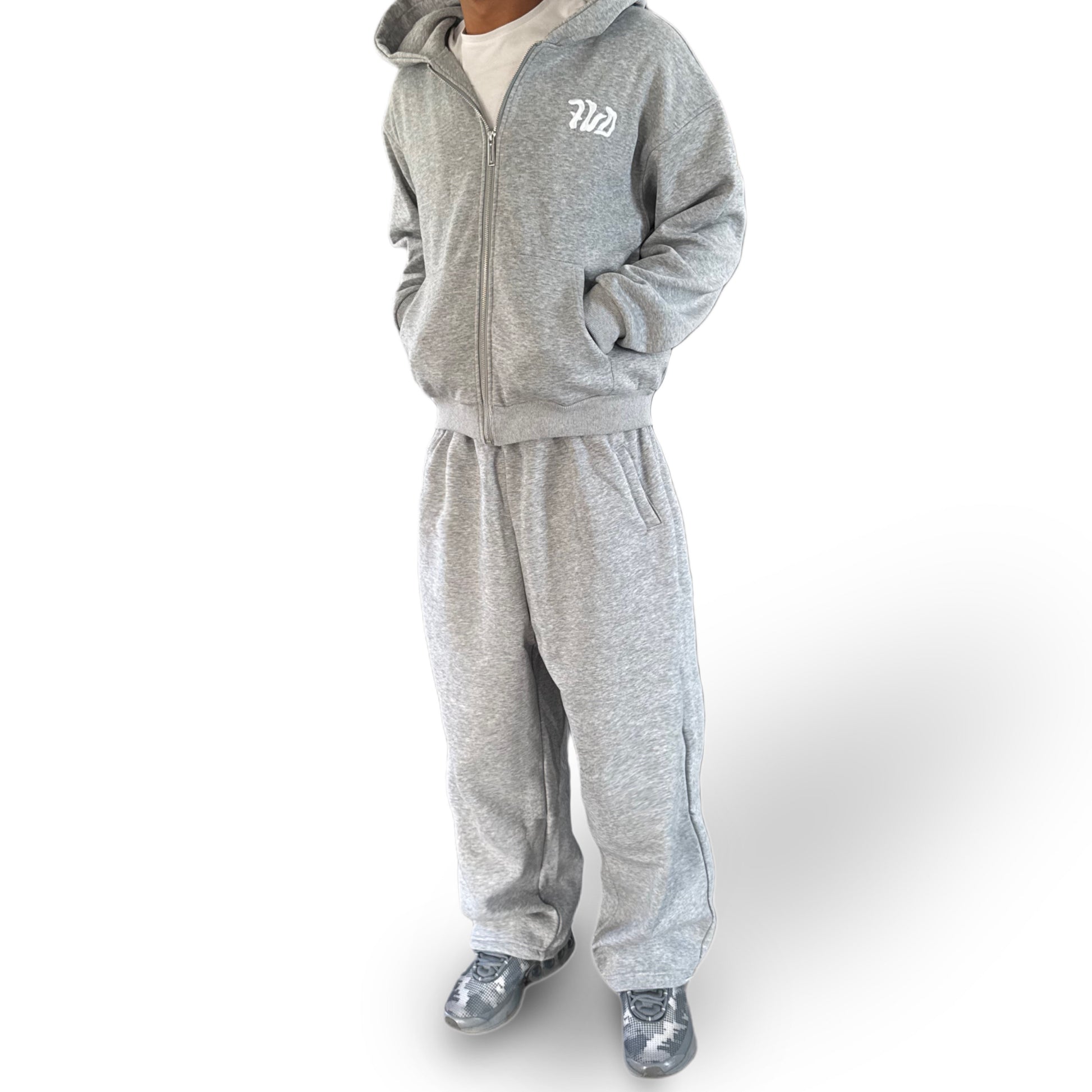 Sweat Zip Gris "Greynight" - 7VD