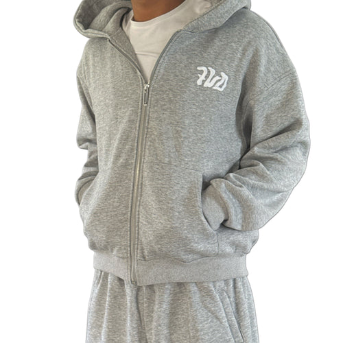 Sweat Zip Gris "Greynight" - 7VD