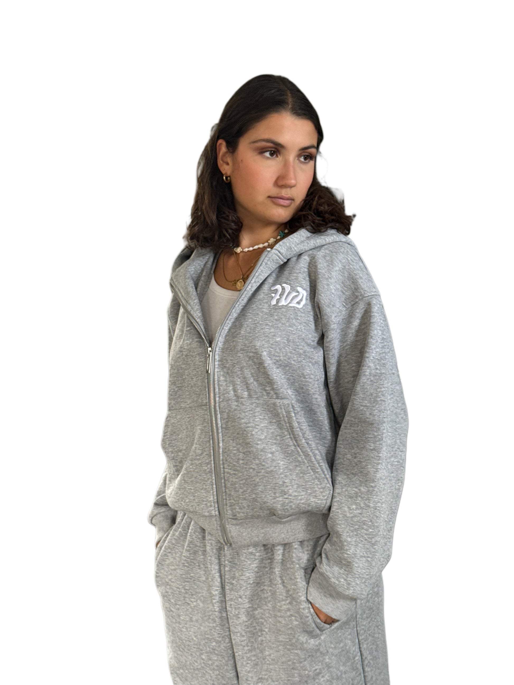 Sweat Zip Gris "Greynight" - 7VD