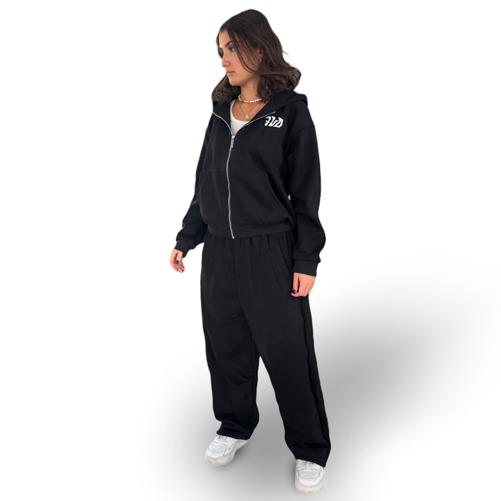 Sweat Zip Noir "Greynight" - 7VD